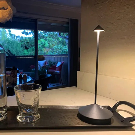 Modern Wireless LED Table Lamp – Dimmable Battery-Powered for Indoor & Outdoor Settings 11