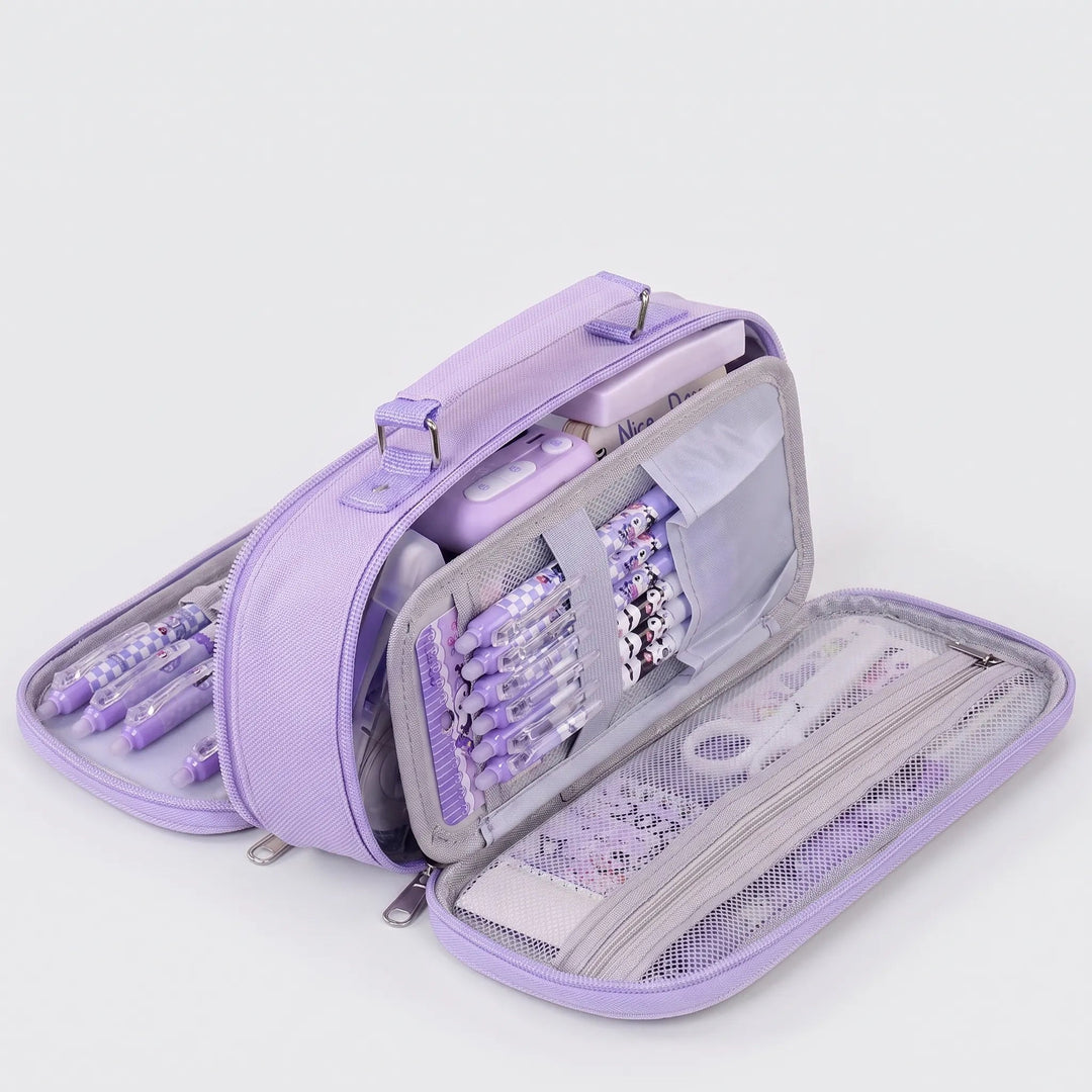 Multi-compartment Pencil Case – Optimal Organization with Double Zipper 6