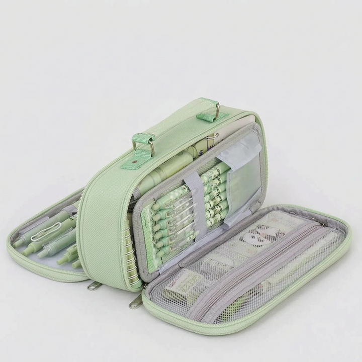 Multi-compartment Pencil Case – Optimal Organization with Double Zipper 7