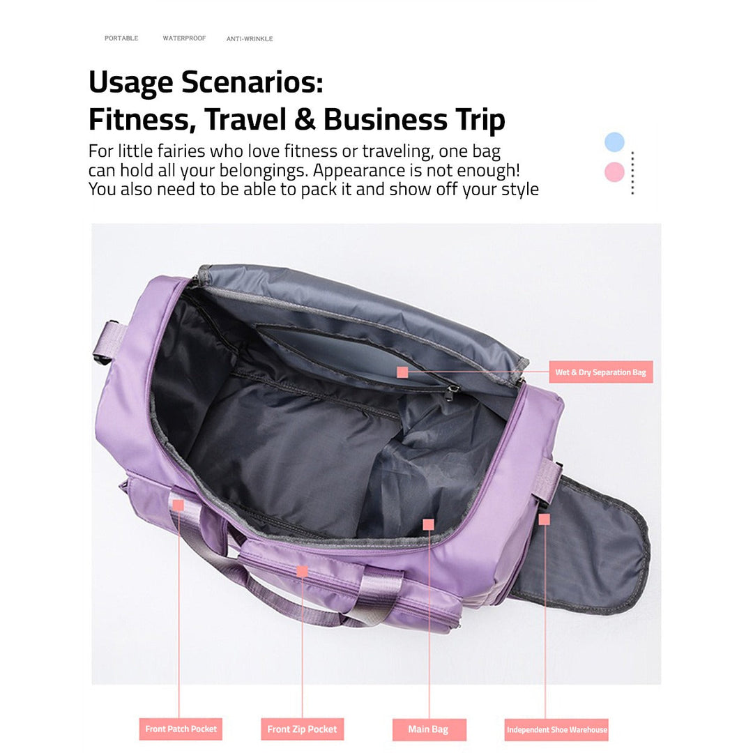 Multifunctional Travel Bag – Separate Shoe Compartment 13