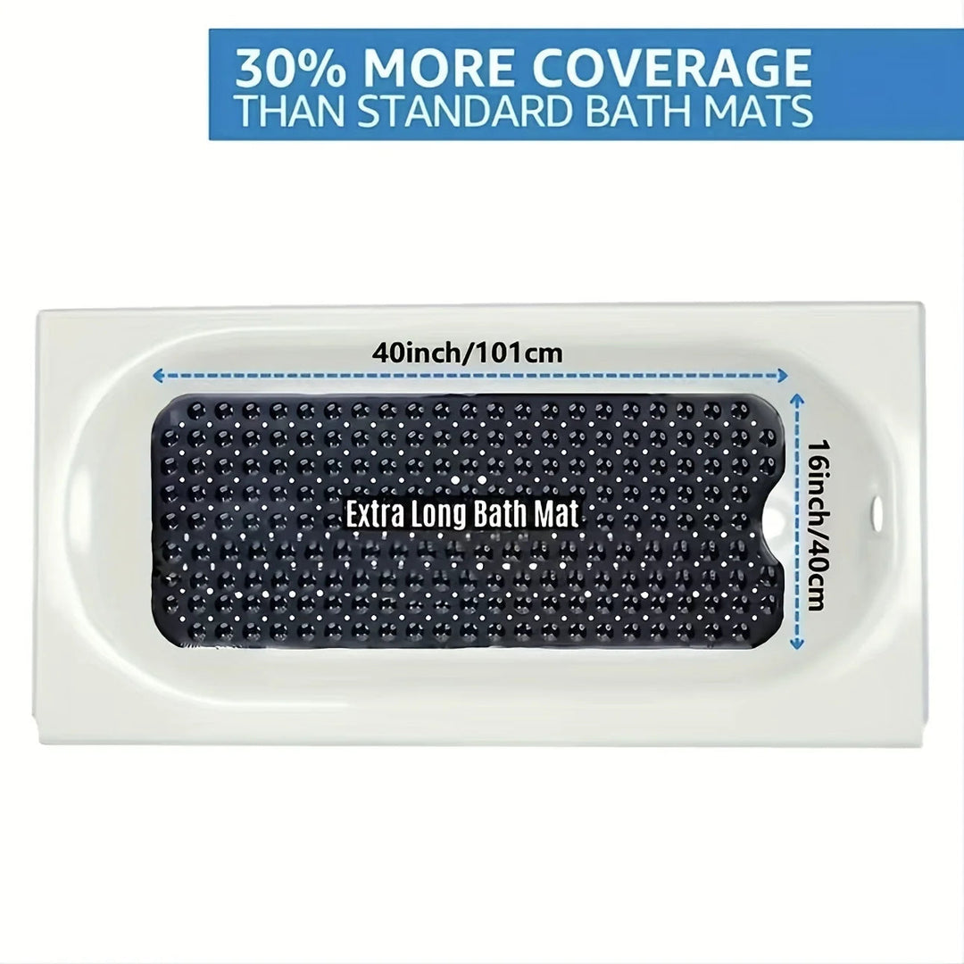 Non-Slip Bath Mat – Extra Long Design with Suction Cups for the Shower or Bathtub 4