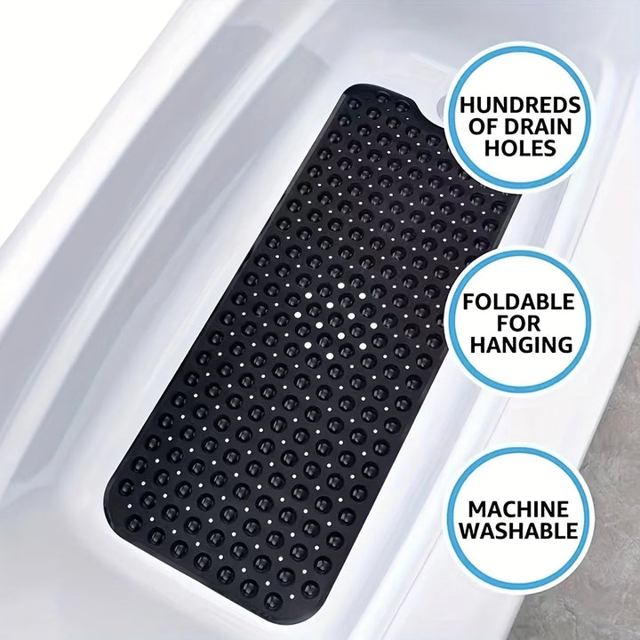 Non-Slip Bath Mat – Extra Long Design with Suction Cups for the Shower or Bathtub 6