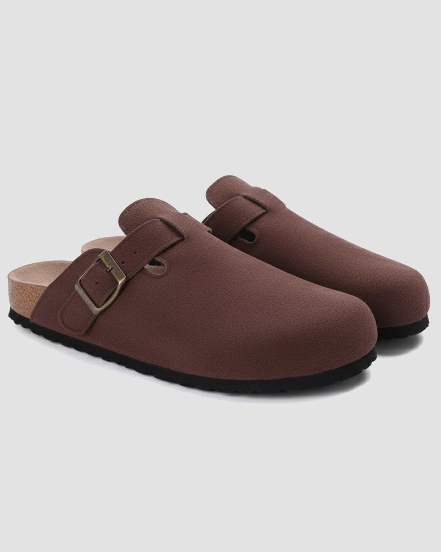 Cecole | Women’s Suede Cork Slippers with Adjustable Straps