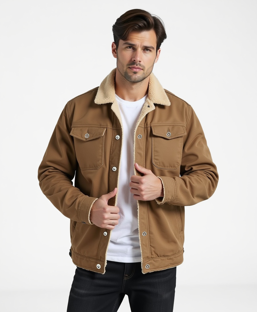 Cecole | Men’s Clean Cut Winter Jacket with Practical Pockets