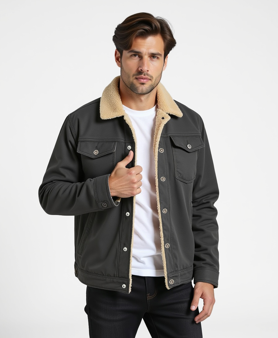 Cecole | Men’s Clean Cut Winter Jacket with Practical Pockets