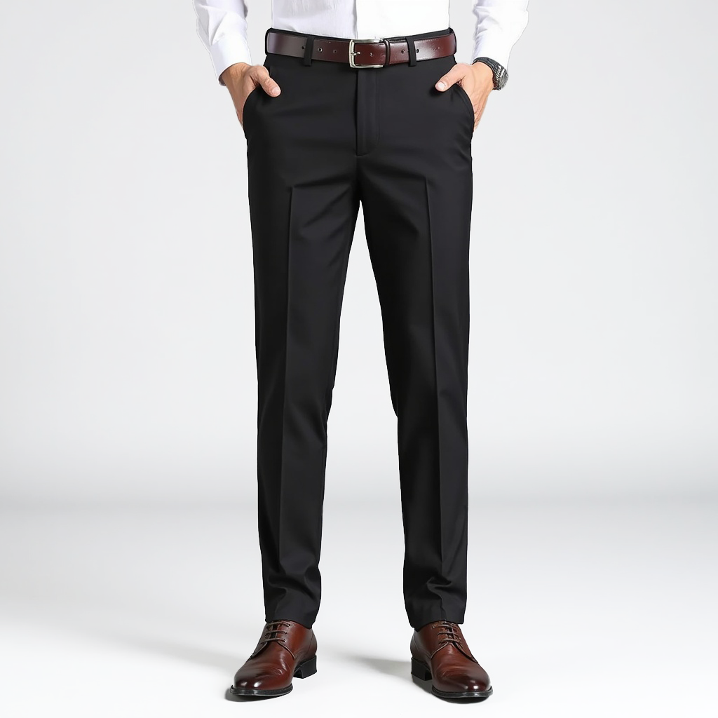 Cecole | Men’s High Stretch Smart Casual Pants with Ankle-Length Cut