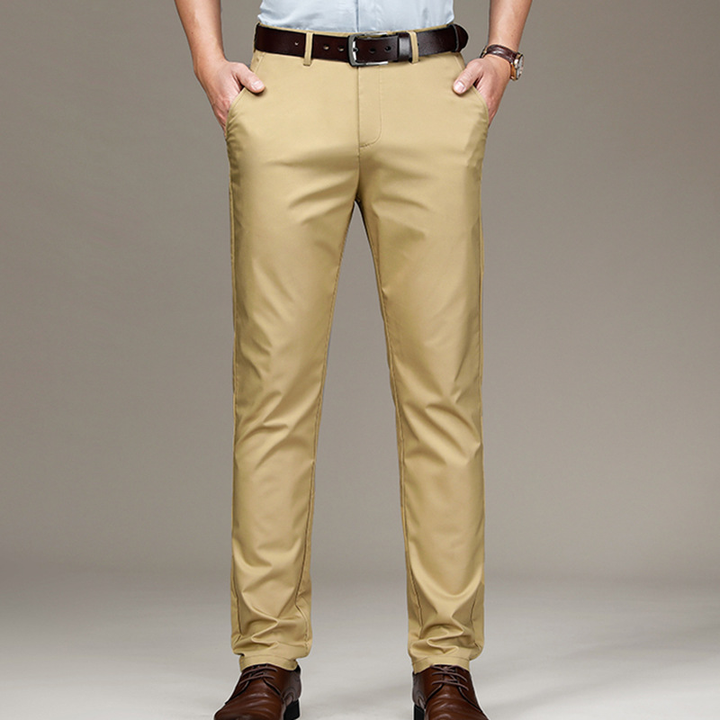 Cecole | Men’s High Stretch Smart Casual Pants with Ankle-Length Cut