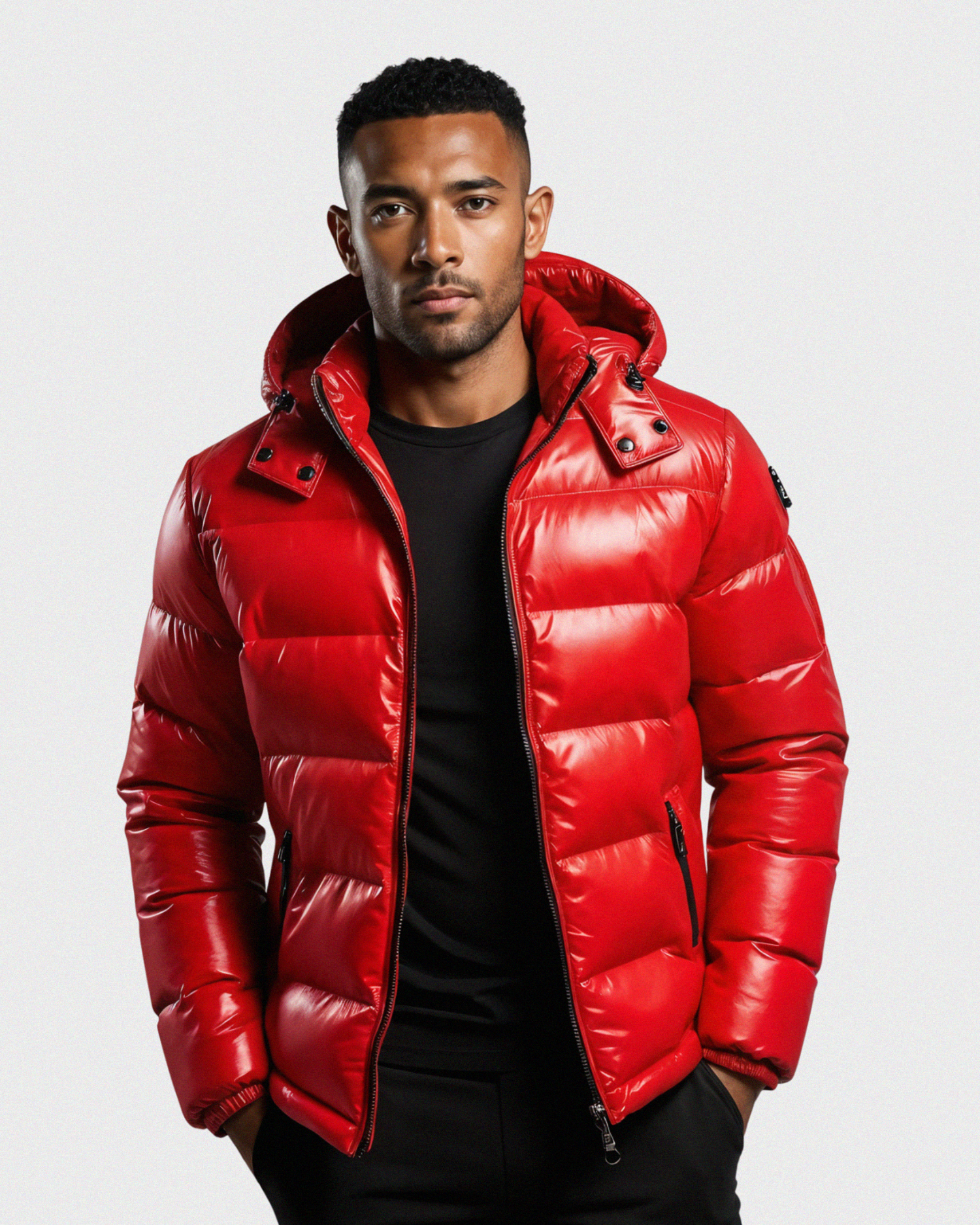 Cecole | Men’s Puffer Jacket with Structured Hood