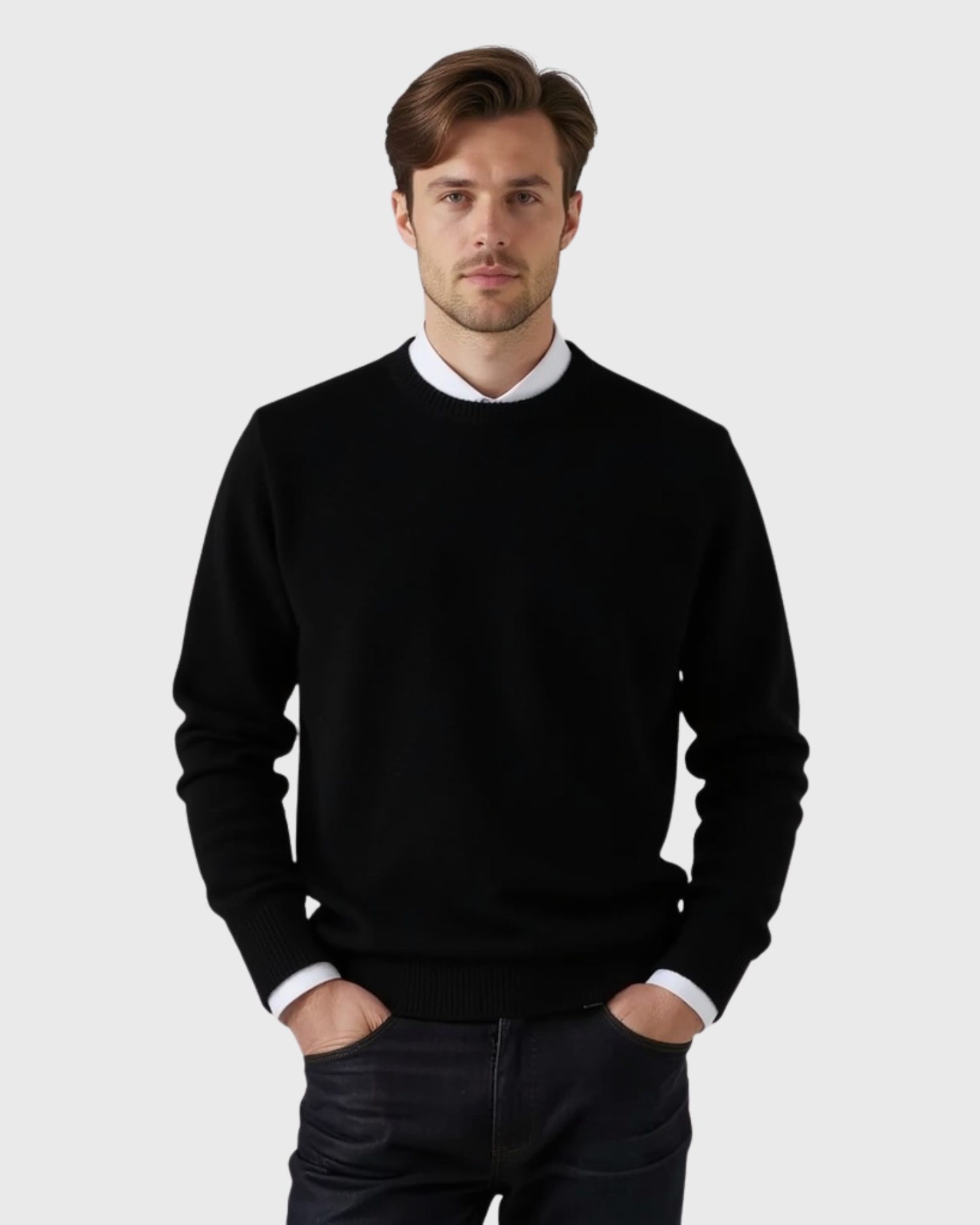 Cecole | Men’s Round Neck Sweater with Seasonal Fit