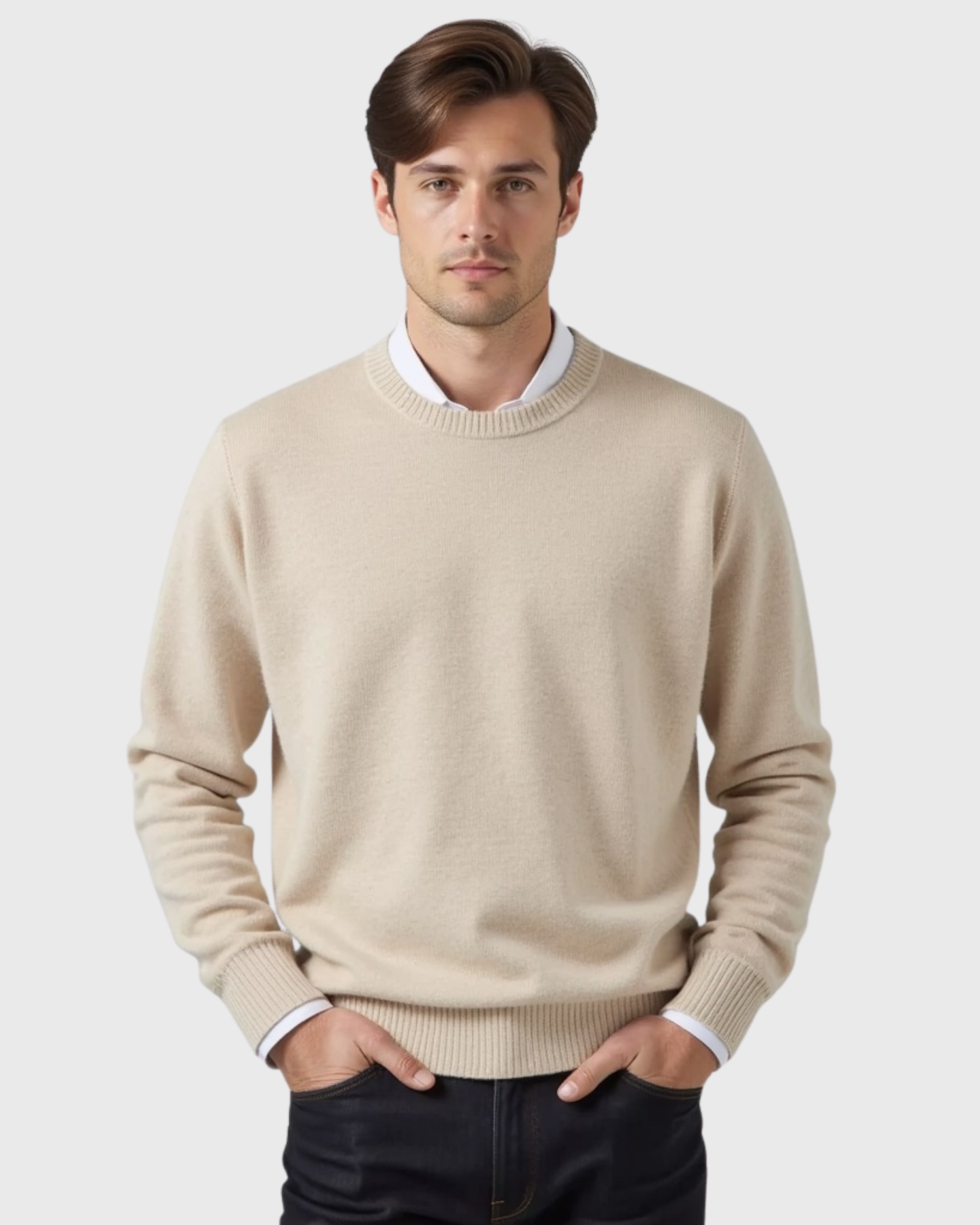 Cecole | Men’s Round Neck Sweater with Seasonal Fit