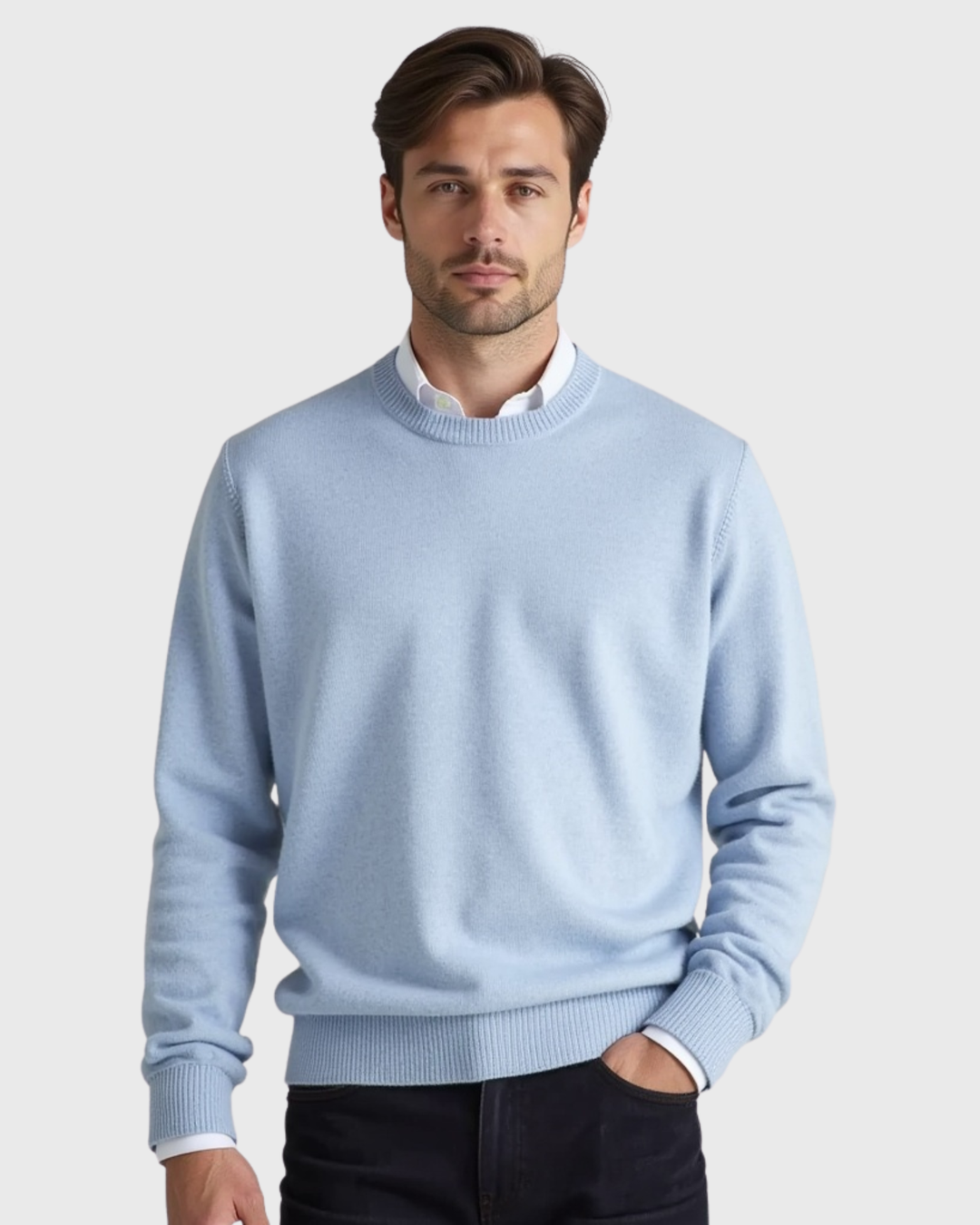 Cecole | Men’s Round Neck Sweater with Seasonal Fit