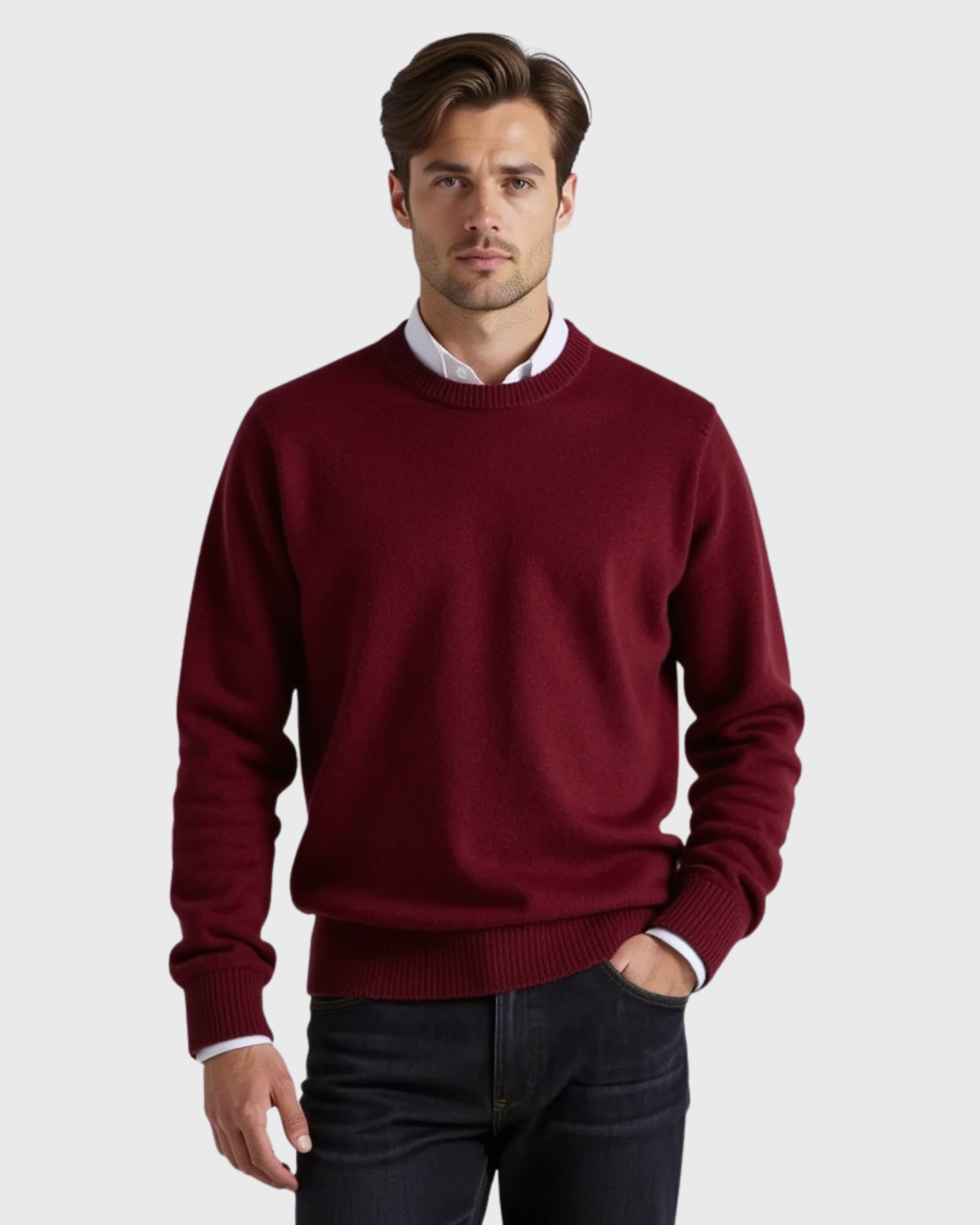 Cecole | Men’s Round Neck Sweater with Seasonal Fit
