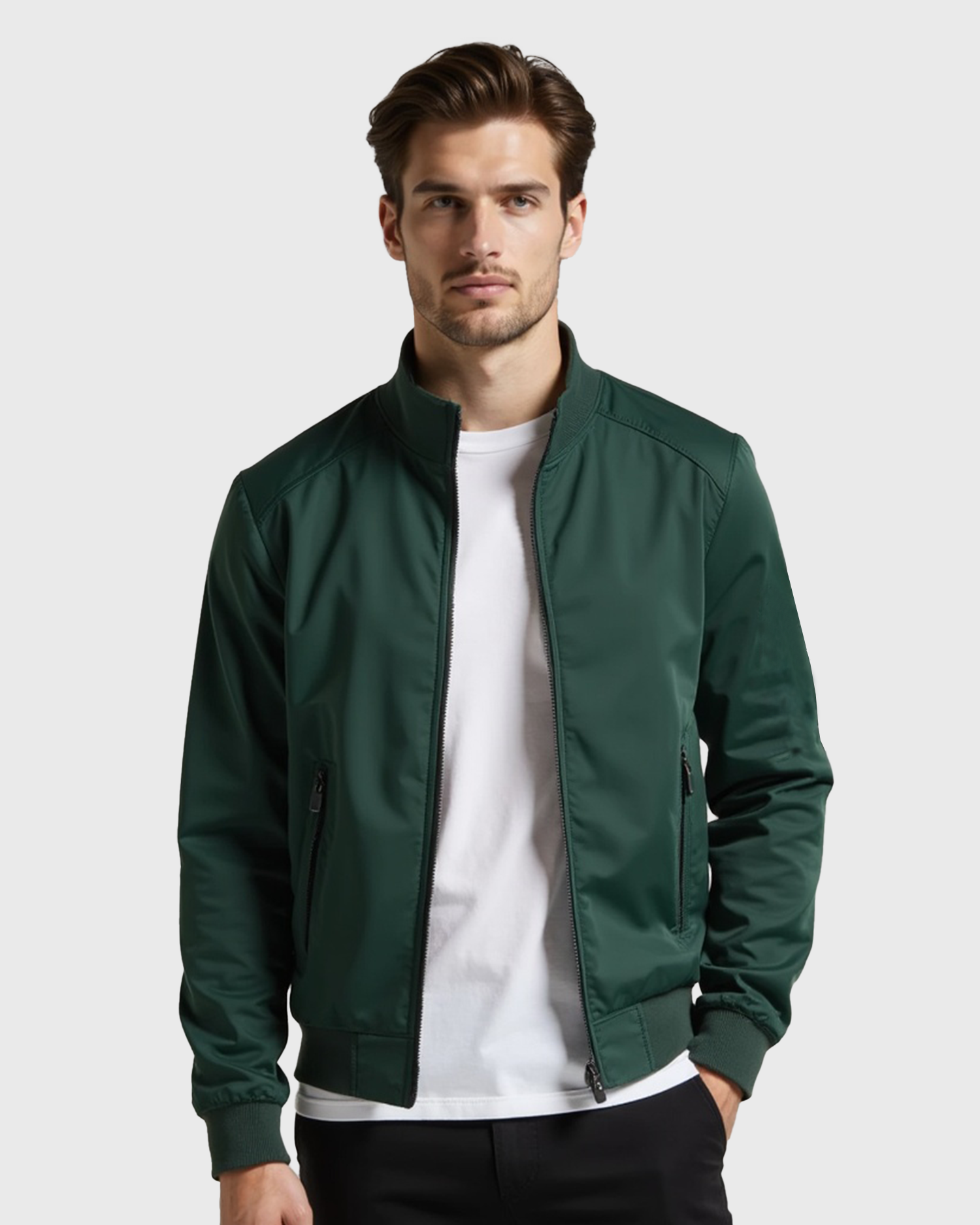 Cecole | Men’s Wind-Resistant Jacket with Zip Closure