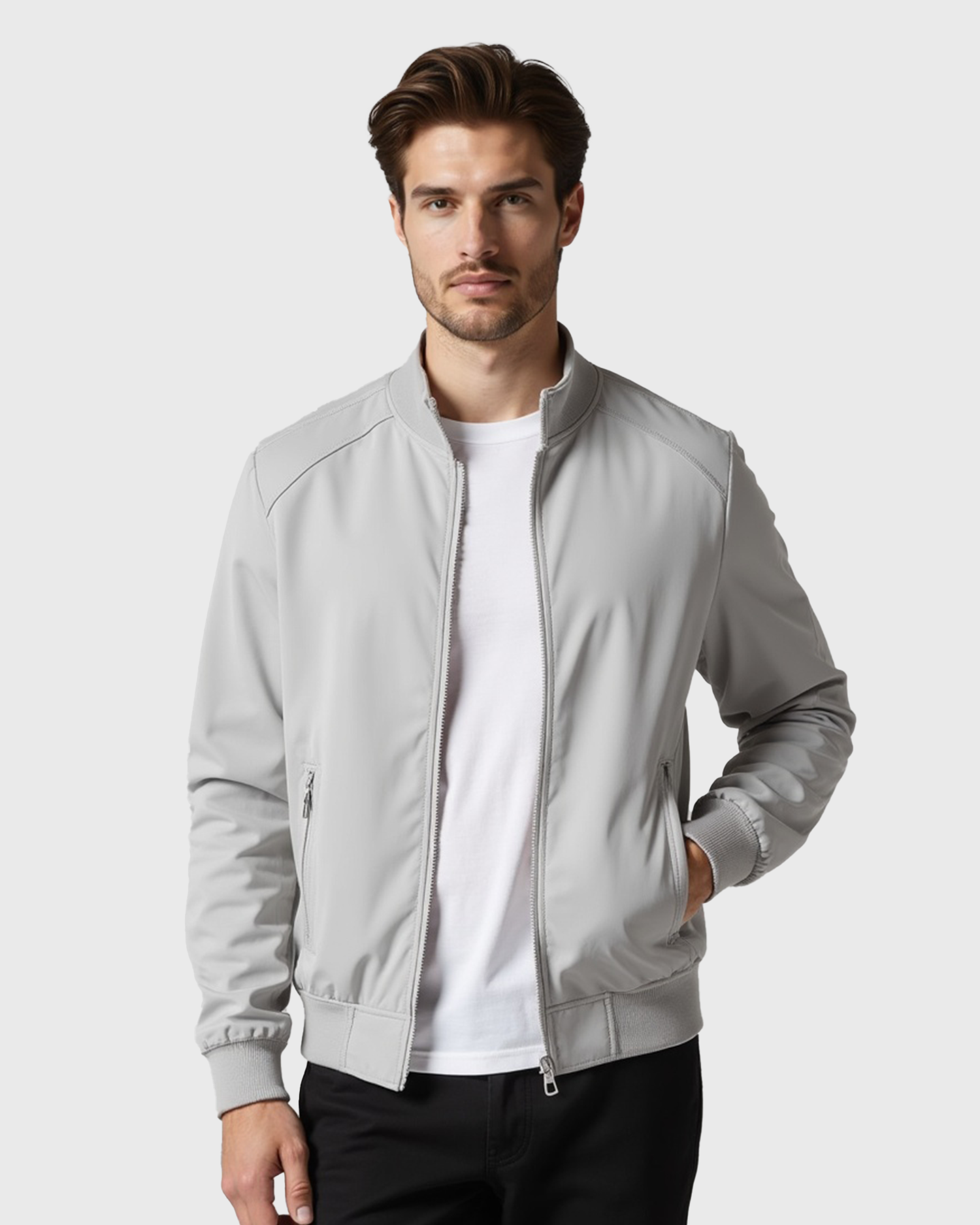 Cecole | Men’s Wind-Resistant Jacket with Zip Closure