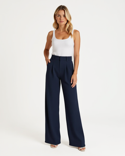 Cecole | Women’s High-Waisted Wide Leg Pants with Figure-Flattering Cut