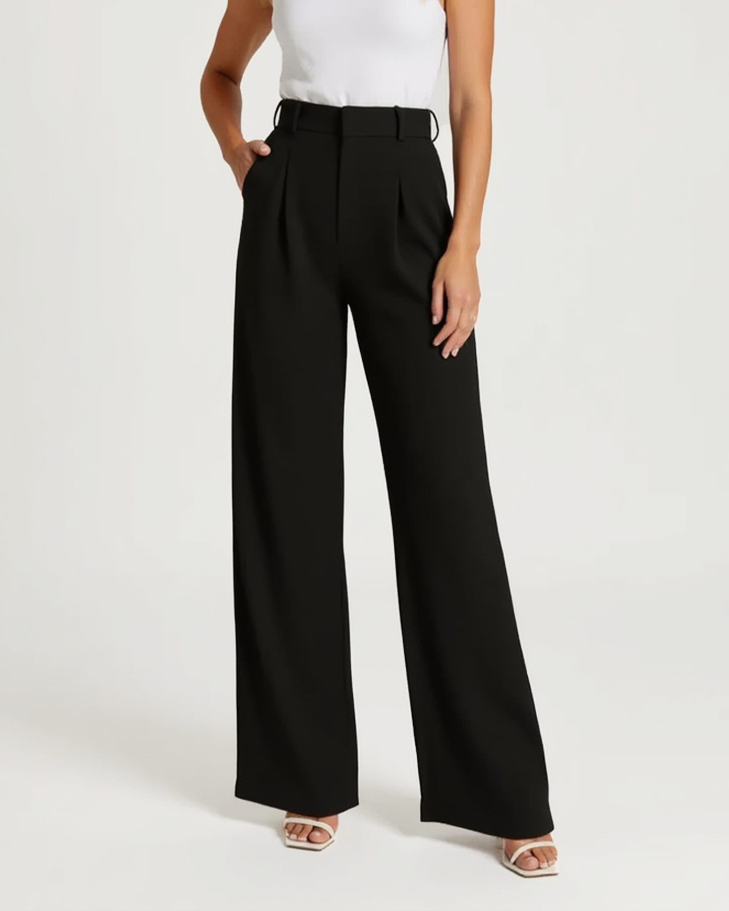 Cecole | Women’s High-Waisted Wide Leg Pants with Figure-Flattering Cut