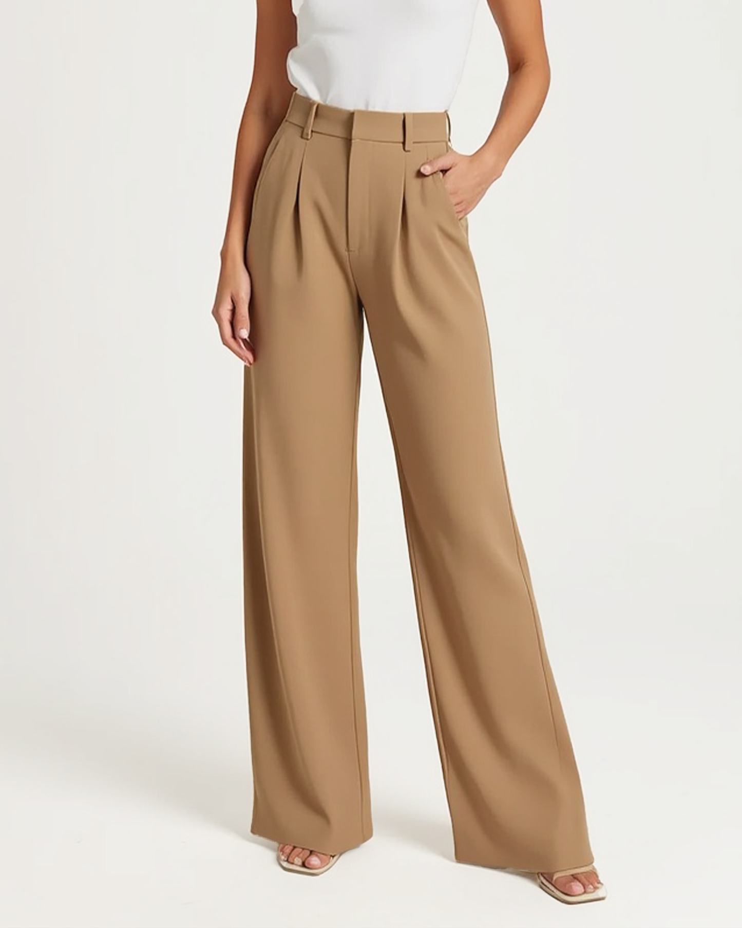 Cecole | Women’s High-Waisted Wide Leg Pants with Figure-Flattering Cut
