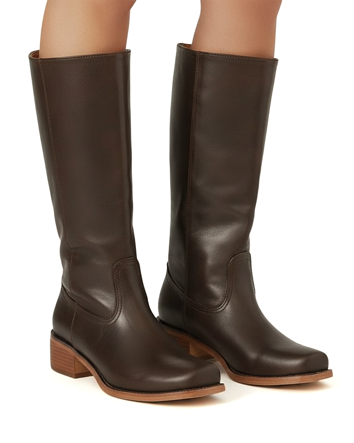 Cecole | Women’s Slim Fit Knee-High Boots with Structured Sole