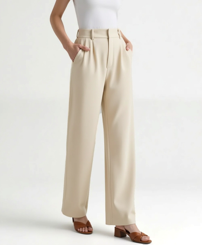 Cecole | Women’s Wide-Leg Trousers with Tailored Waistband