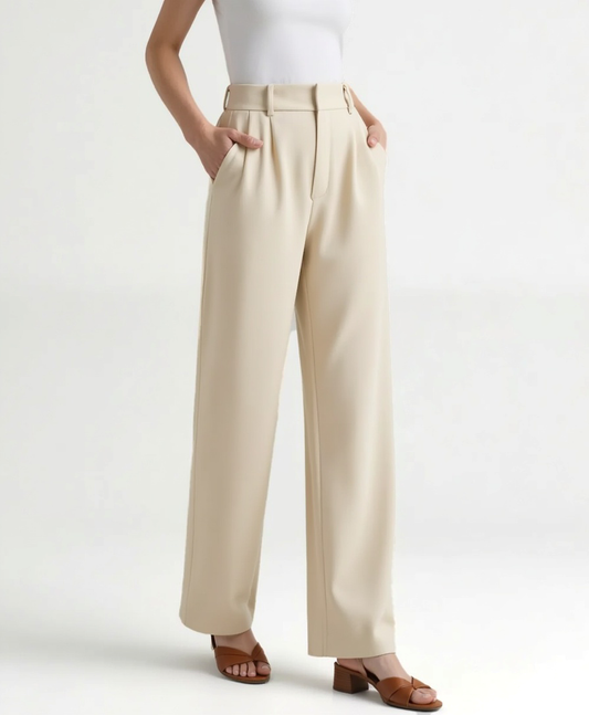 Cecole | Women’s Wide-Leg Trousers with Tailored Waistband