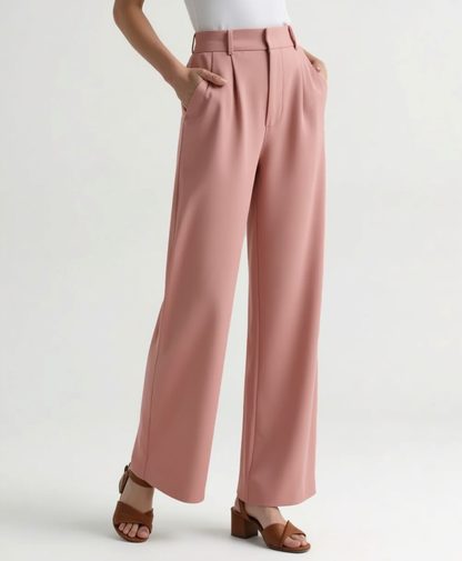 Cecole | Women’s Wide-Leg Trousers with Tailored Waistband