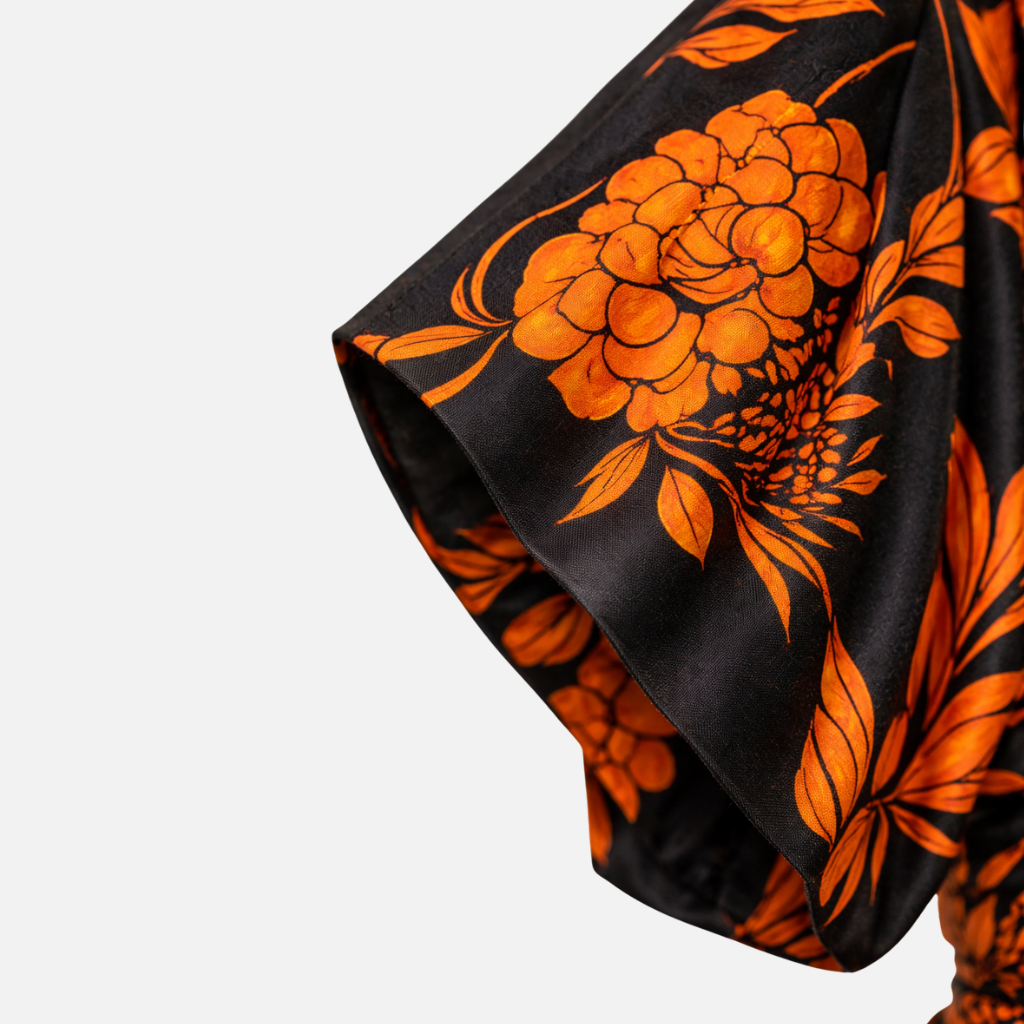 One-Shoulder Maxi Dress with Floral Print for Women