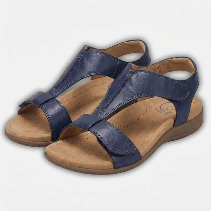 Open Toe Walking Sandals – Lightweight Contoured Insole for Women