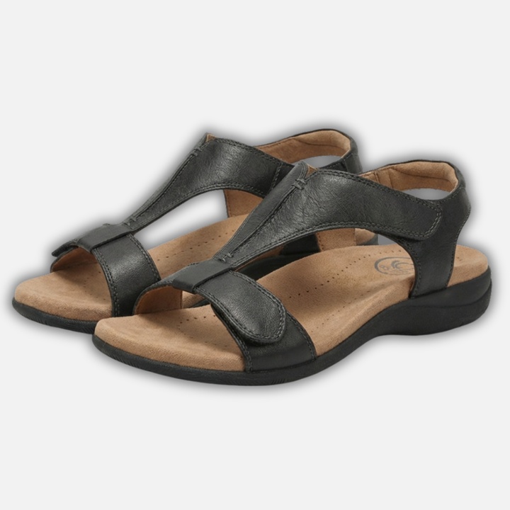 Open Toe Walking Sandals – Lightweight Contoured Insole for Women