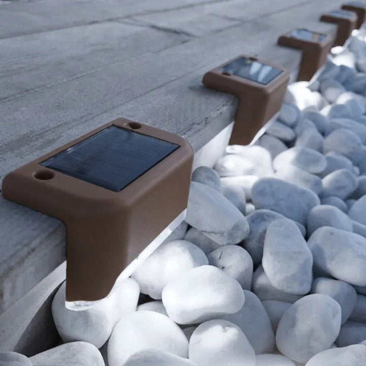 Outdoor Illumination – Compact Solar Step Lights with 8-piece Set and Automatic Dusk Function 4