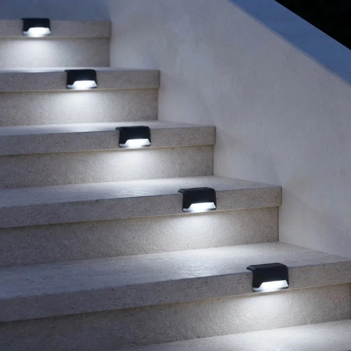 Outdoor Illumination – Compact Solar Step Lights with 8-piece Set and Automatic Dusk Function 5