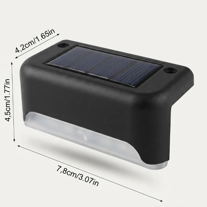 Outdoor Illumination – Compact Solar Step Lights with 8-piece Set and Automatic Dusk Function 8