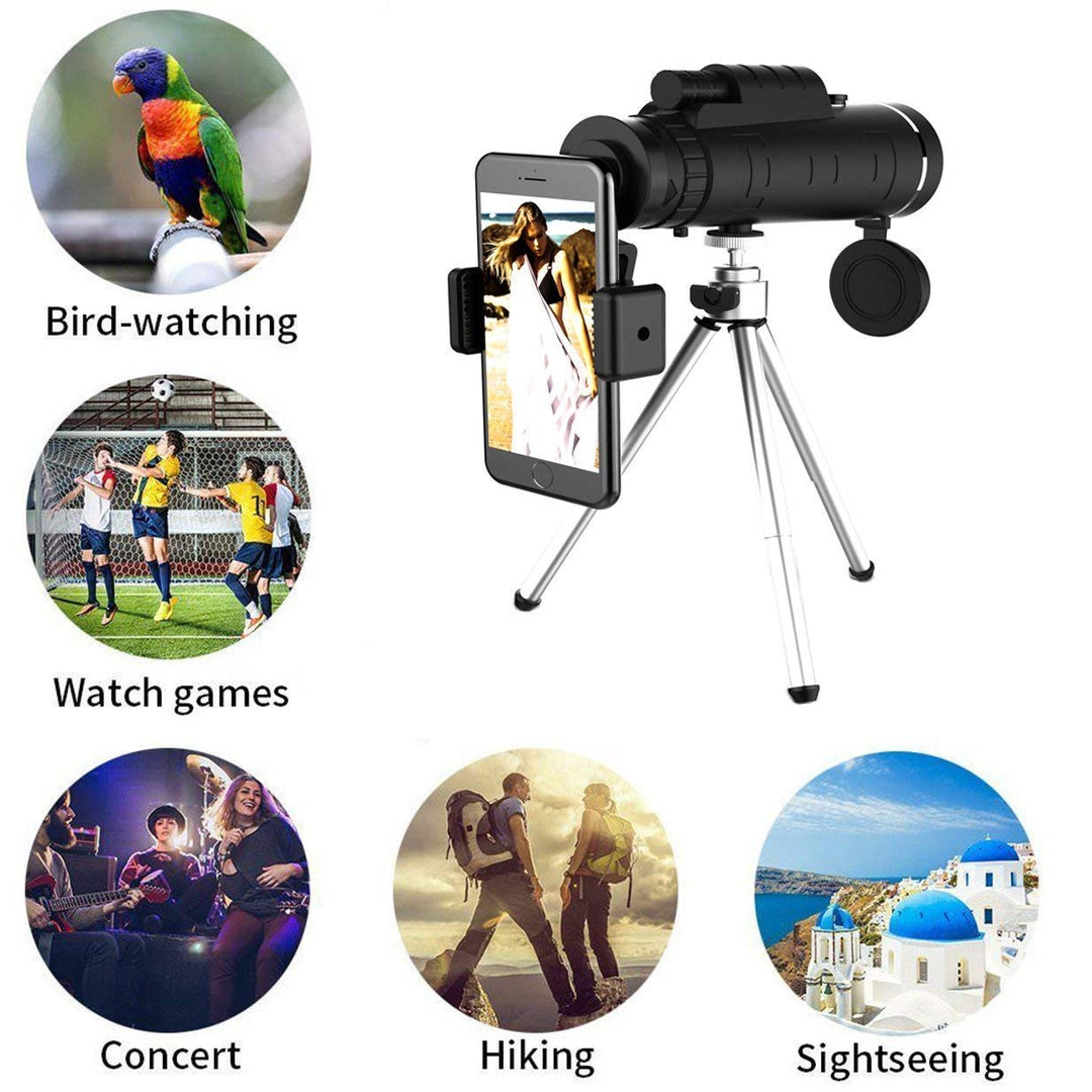 Outdoor Powerful Waterproof Monocular – With Smartphone Holder and Tripod 8