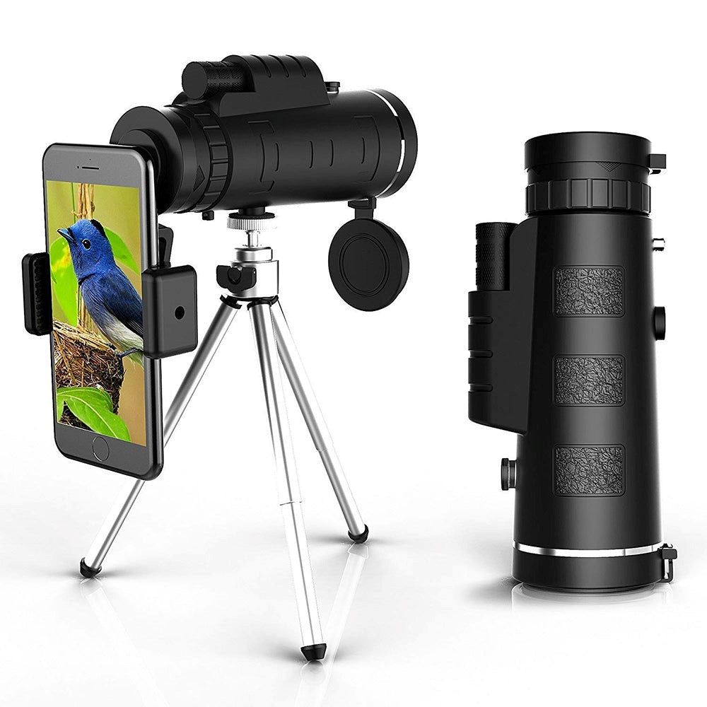 Outdoor Powerful Waterproof Monocular – With Smartphone Holder and Tripod 9