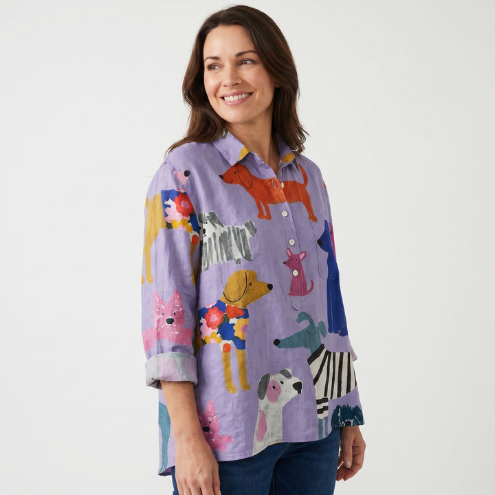 Oversized_Blouse_with_Dog_Print_for_Women_2