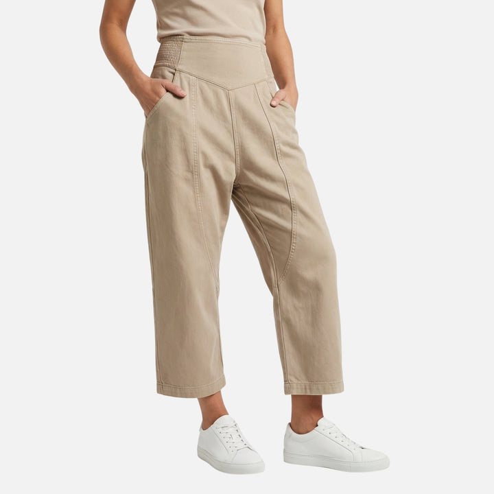 Palazzo Pants, Smocked Waist with Pockets for Women