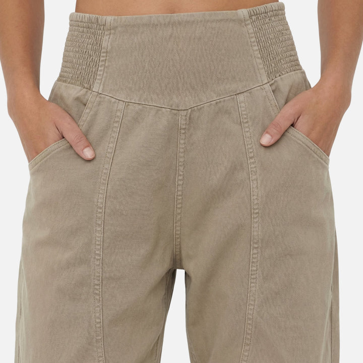 Palazzo Pants, Smocked Waist with Pockets for Women