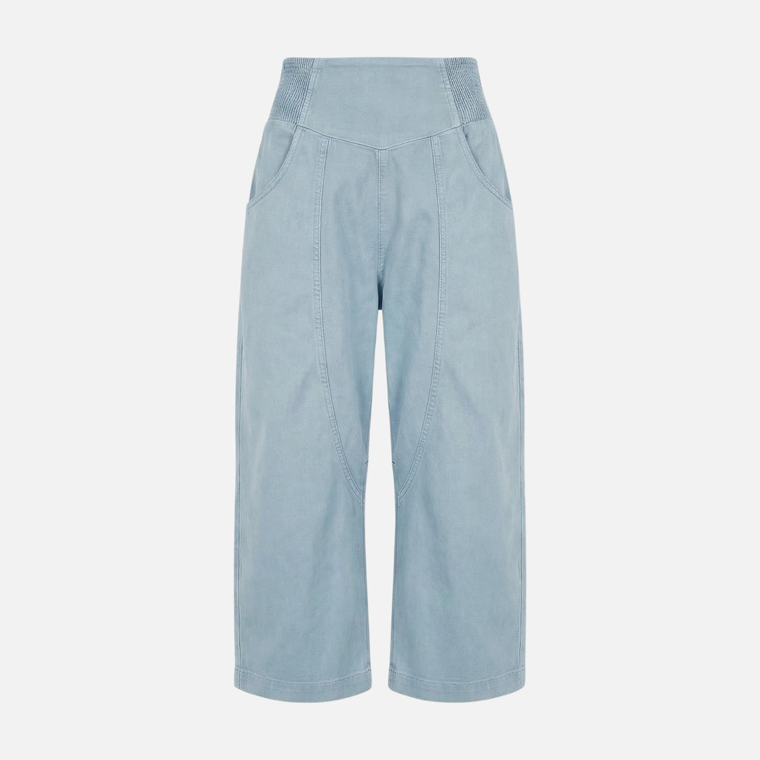 Palazzo Pants, Smocked Waist with Pockets for Women