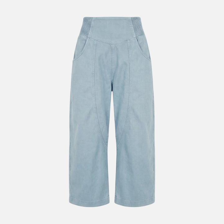 Palazzo Pants, Smocked Waist with Pockets for Women