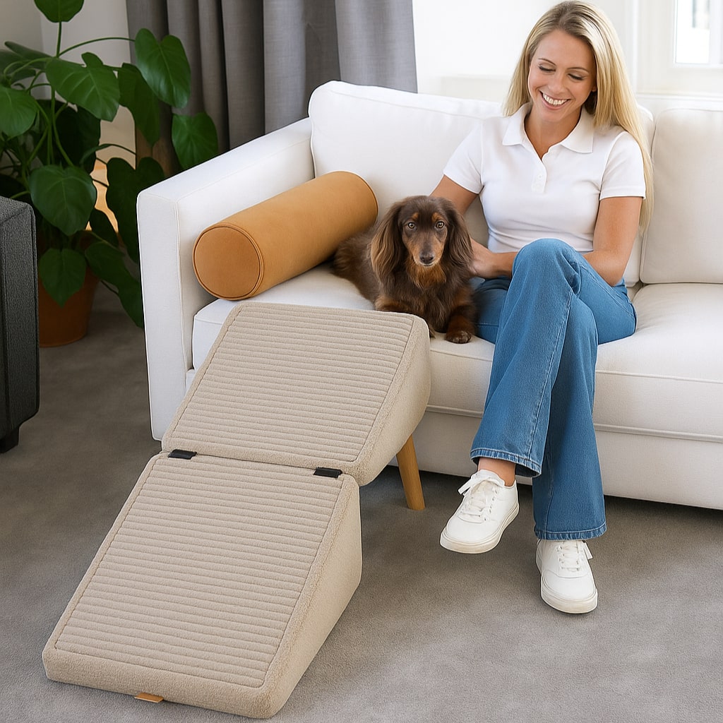 Pet Stairs – Foldable Foam Design for Sofas and Beds 5