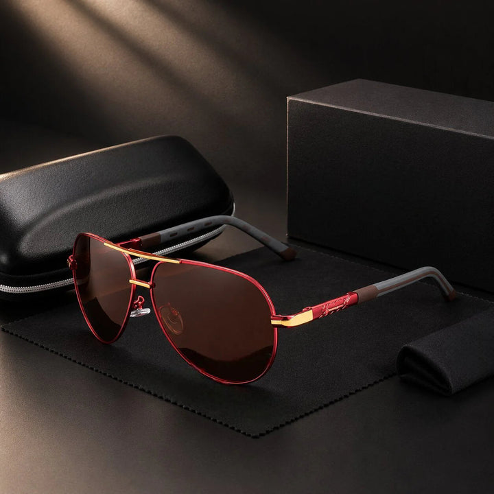 Pilot Sunglasses – Polarized with UV400 Protection & Anti-Reflection 6