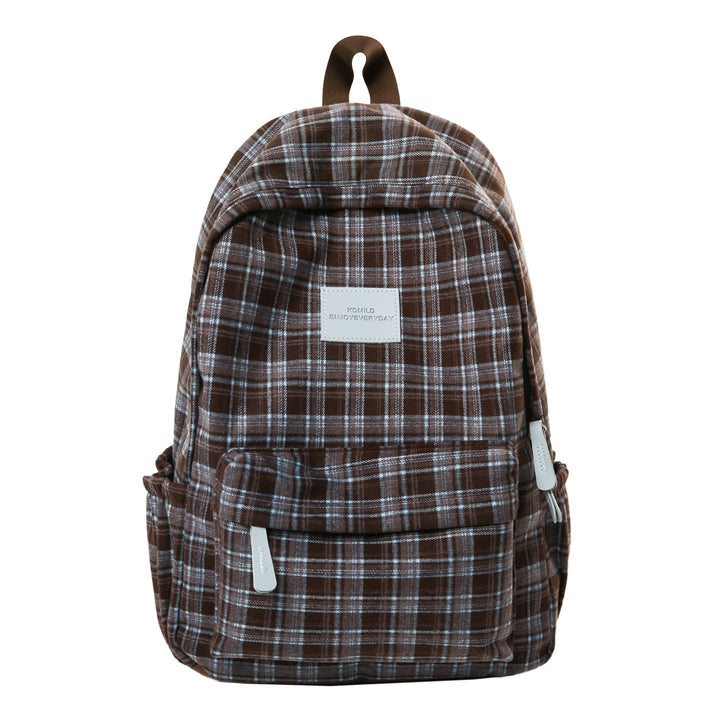 Plaid Casual School Backpack – Optimal for Everyday Life and Study 3