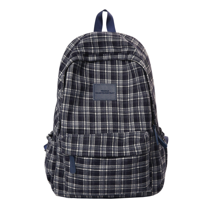 Plaid Casual School Backpack – Optimal for Everyday Life and Study 4