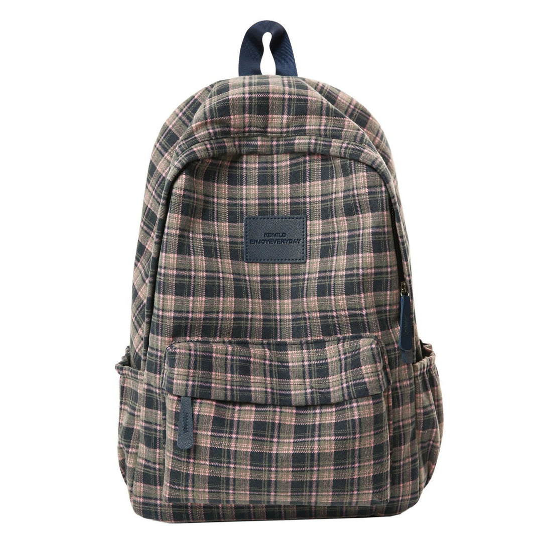 Plaid School Backpack – Casual Everyday Backpack 2