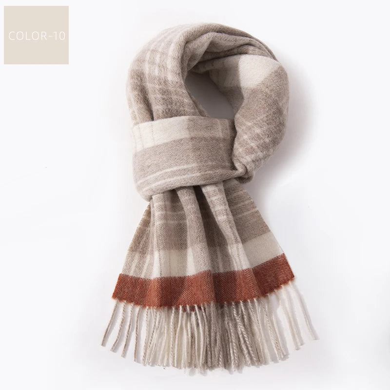 Plaid Winter Scarf – Warm Checked Scarf 10