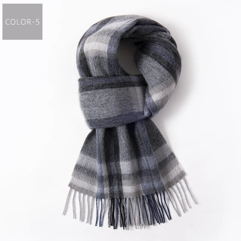 Plaid Winter Scarf – Warm Checked Scarf 5