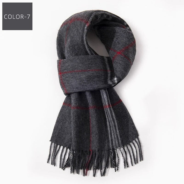 Plaid Winter Scarf – Warm Checked Scarf 7