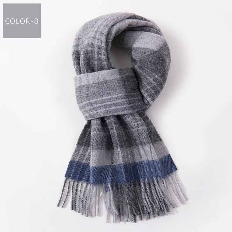 Plaid Winter Scarf – Warm Checked Scarf 8