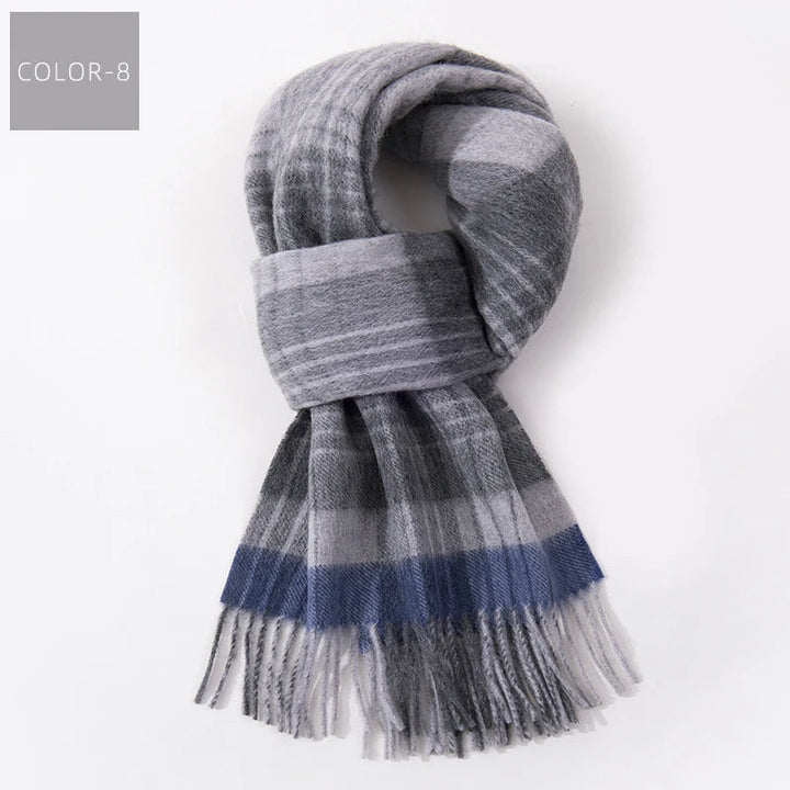Plaid Winter Scarf – Warm Checked Scarf 8