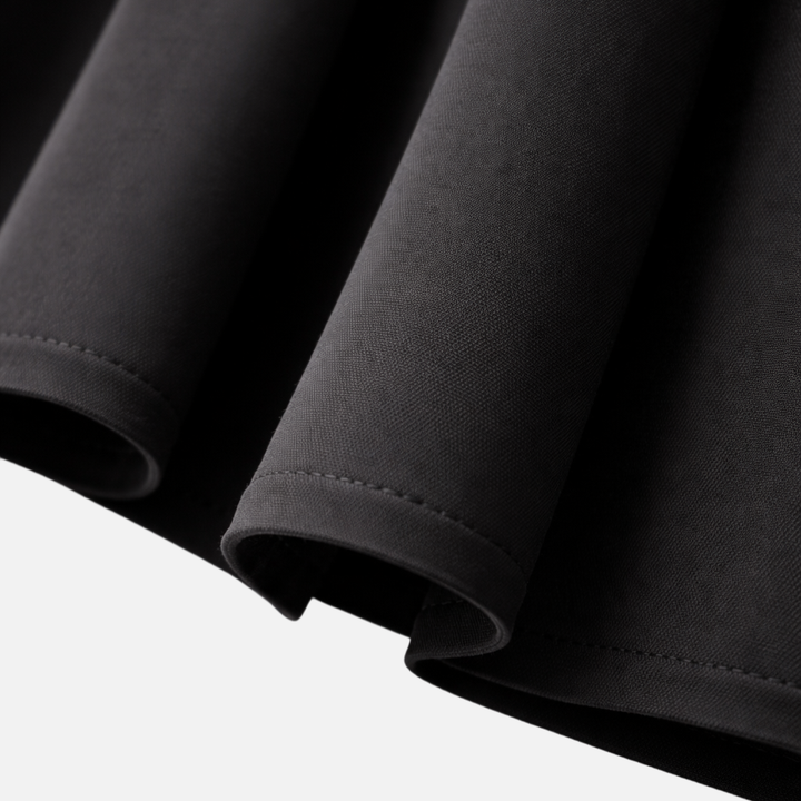 Pleated Midi Skirt with Belted Waist for Women