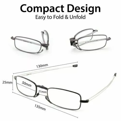 Portable Folding Reading Glasses – Compact Design with Case 4